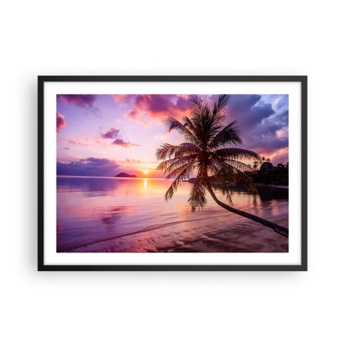 Poster in black frame - Bliss up to the Horizon - 70x50 cm