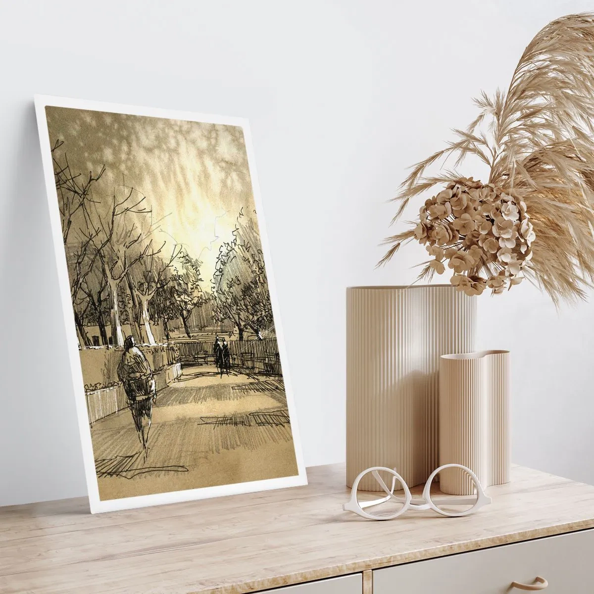 Poster - Moment Stopped with a Feather - 50x70 cm