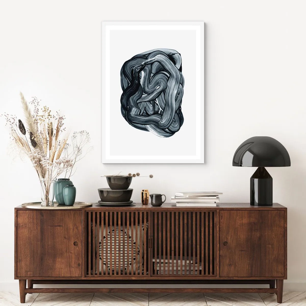 Poster in white frmae - It's Not So simple - 30x40 cm