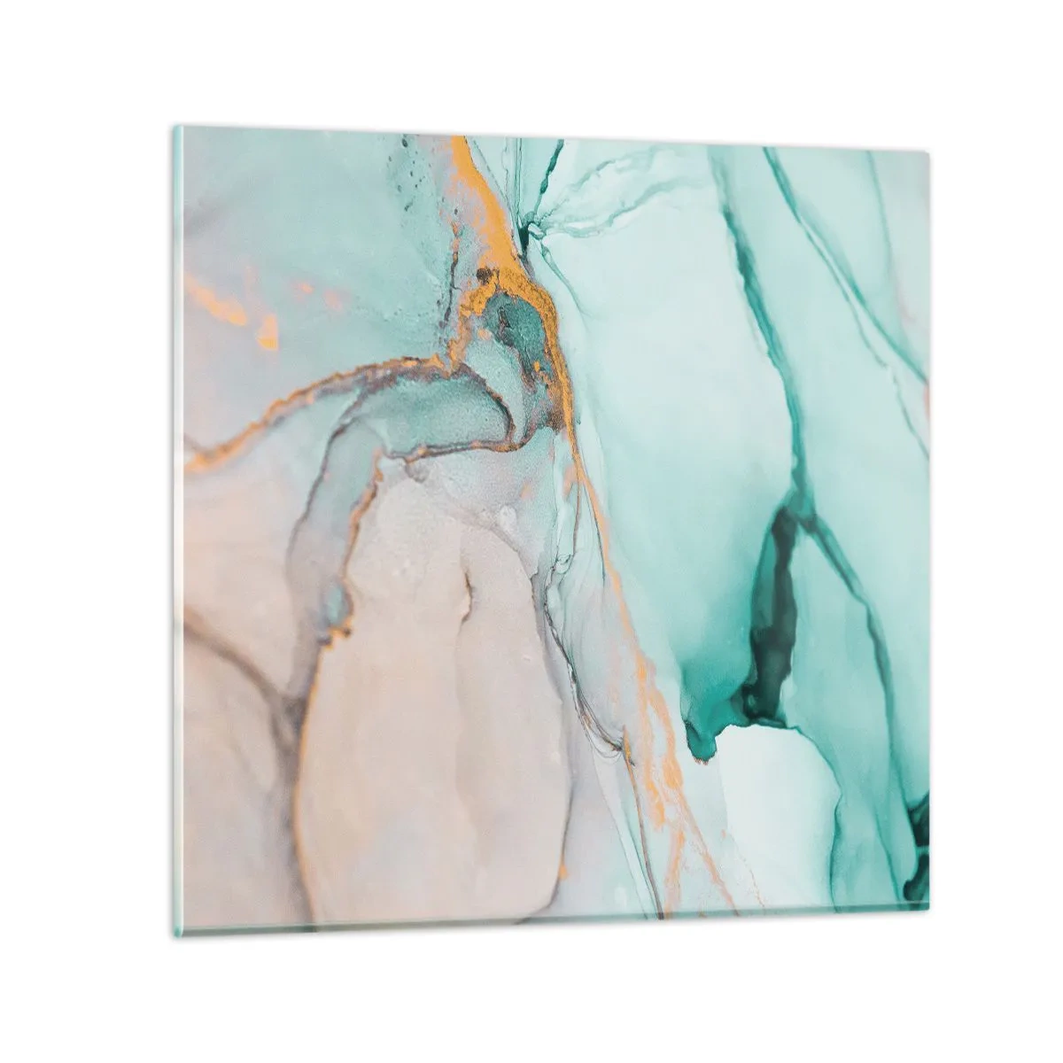 Glass picture - Dance of Shapes and Colours - 30x30 cm