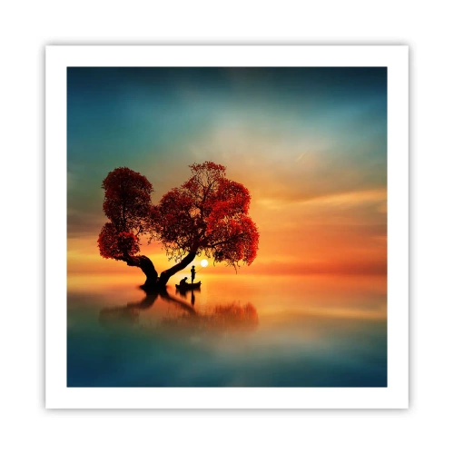 Poster - Far Away and Lost to the World - 60x60 cm