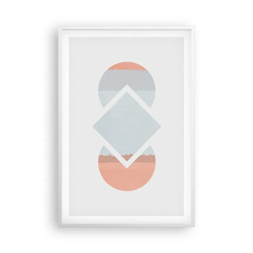 Poster in white frmae - Situation Is Clear - 61x91 cm