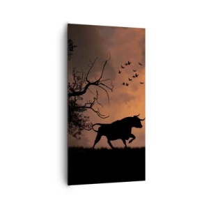 Canvas picture - Dramatic Show of Nature - 65x120 cm