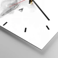 Clock face with lines