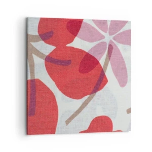 Canvas picture - Flower Composition in Pink - 60x60 cm