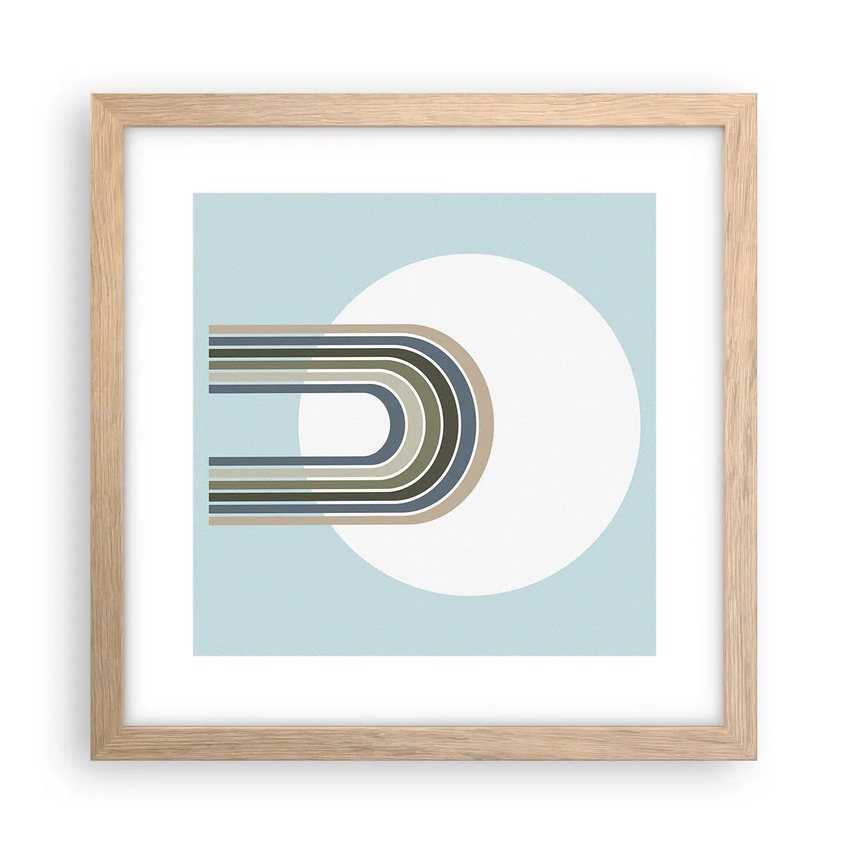 Poster in light oak frame - Irresistible Attraction - 30x30 cm