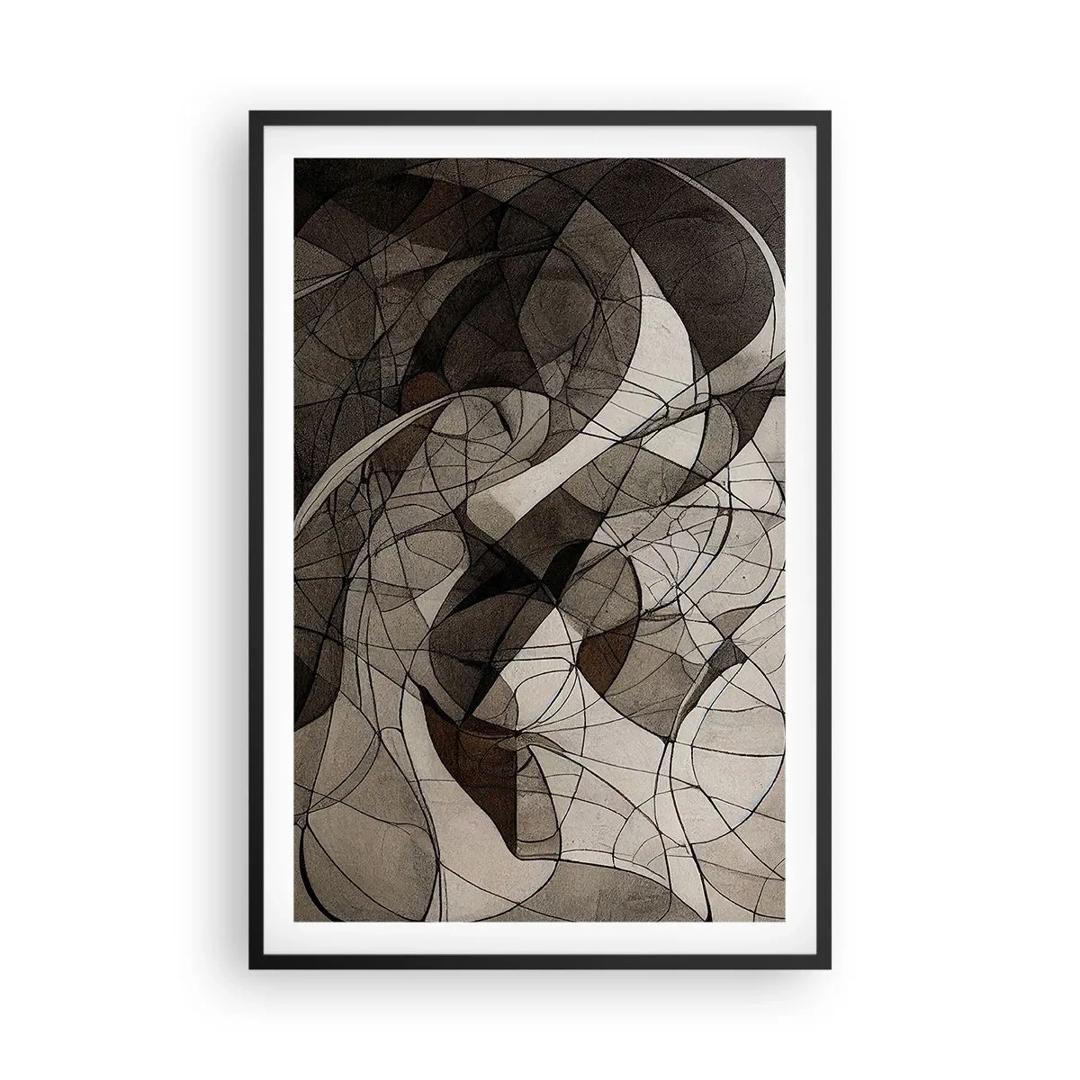 Poster in black frame - Circulation of the Colours of the Earth - 61x91 cm