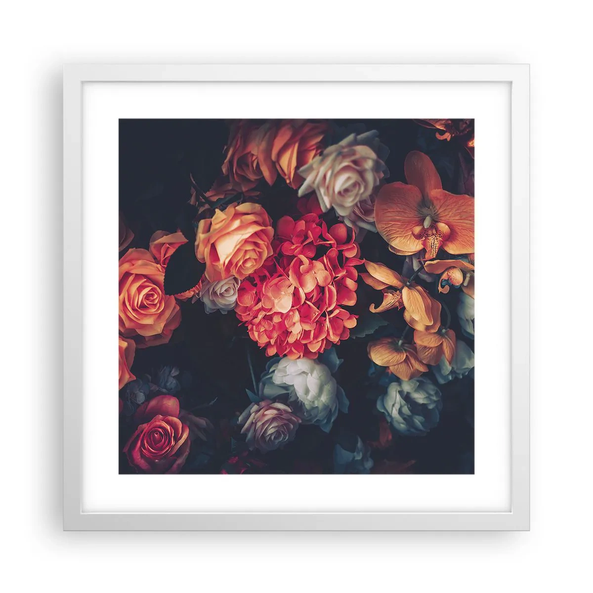 Poster in white frmae - Like at Dutch Masters - 40x40 cm