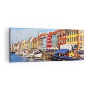 Canvas picture - Joyful Coast - 100x40 cm