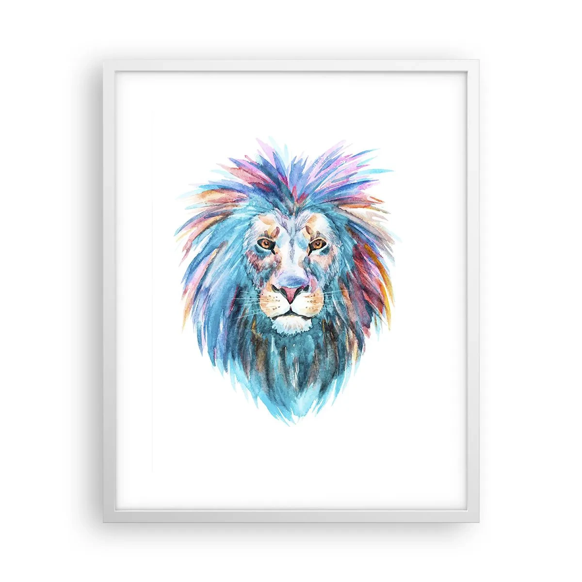 Poster in white frmae - Electrifying Aura - 40x50 cm