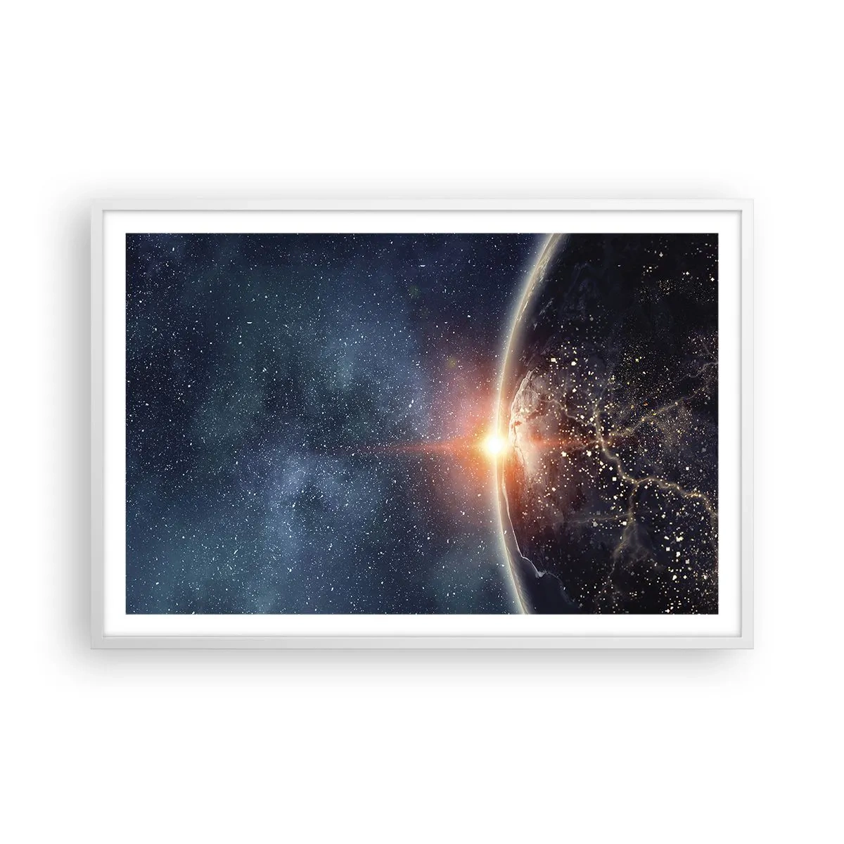 Poster in white frmae - In a New Perspective - 91x61 cm