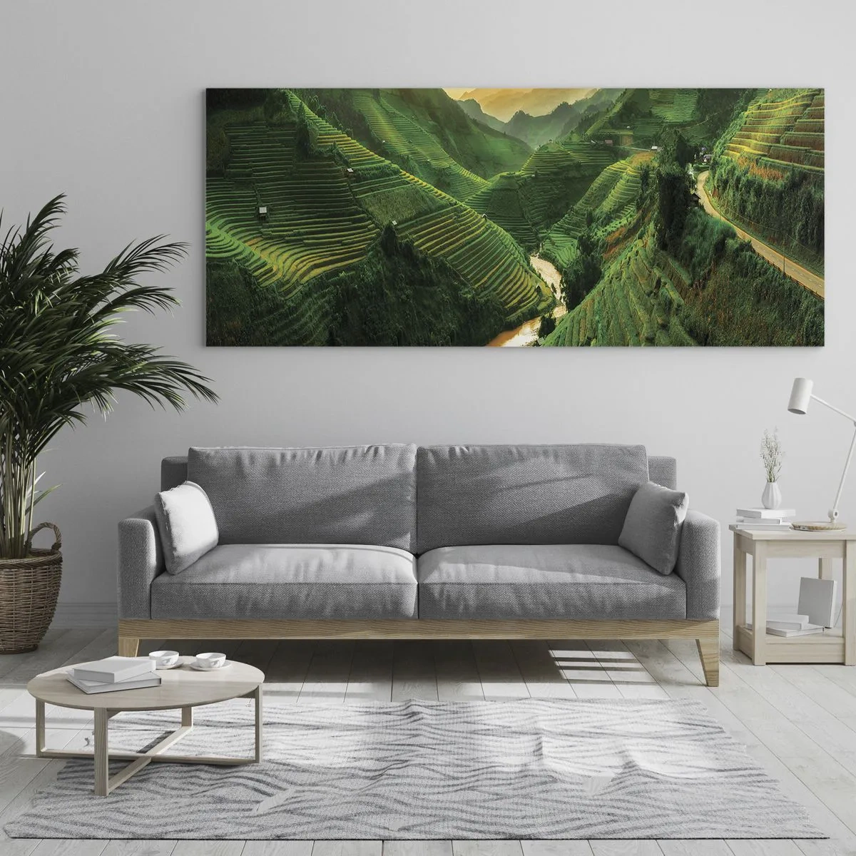Glass picture - Vietnamese Valley - 100x40 cm