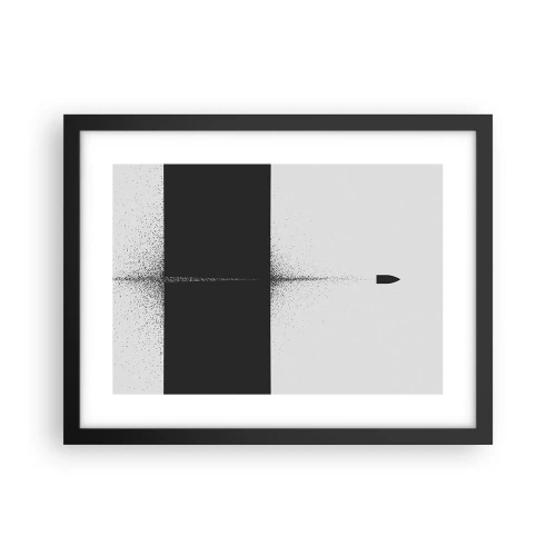 Poster in black frame - Straight to the Point - 40x30 cm