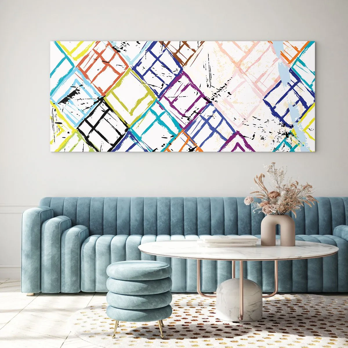 Glass picture - Cells to Rent - 140x50 cm