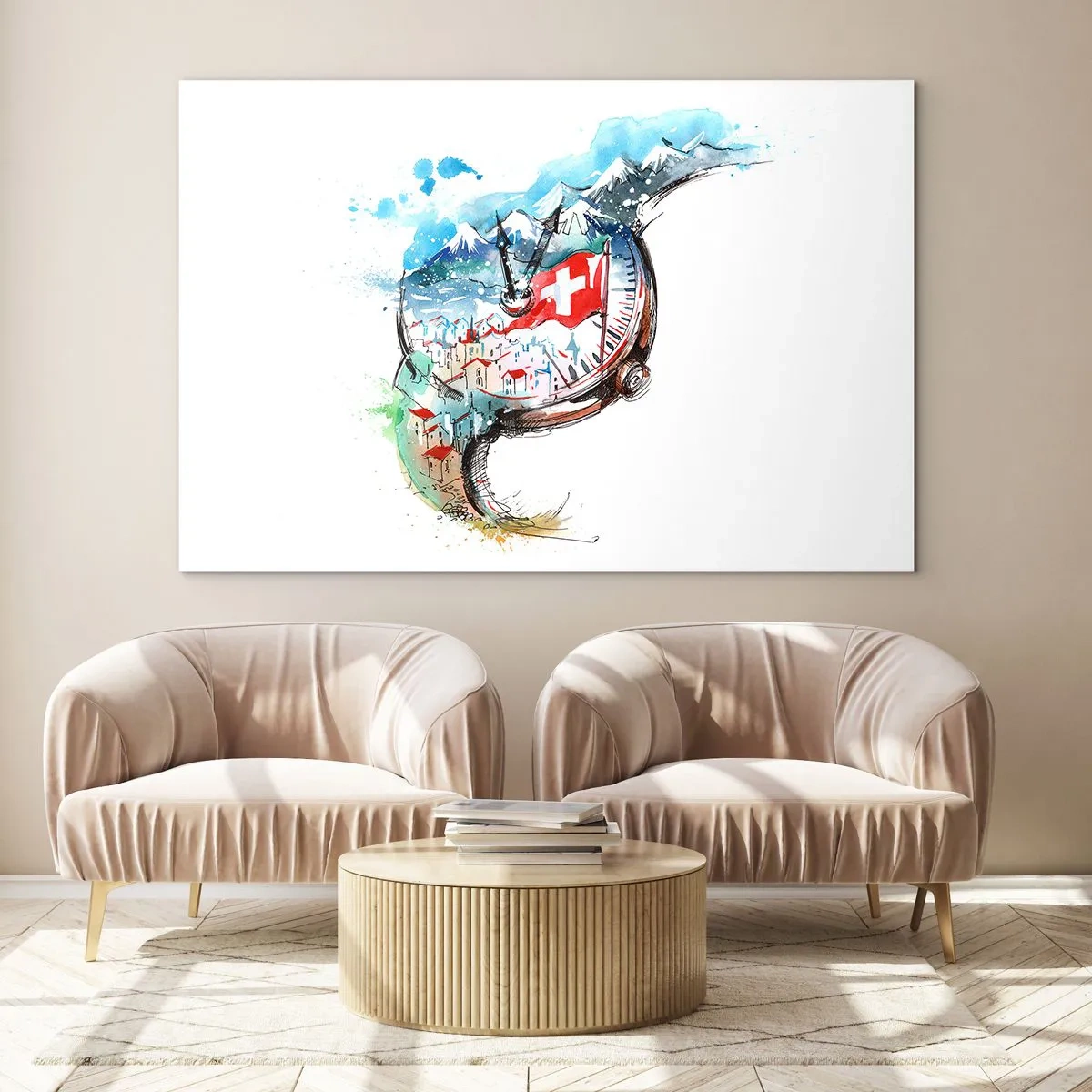 Glass picture - Spirit of Switzerland - 120x80 cm