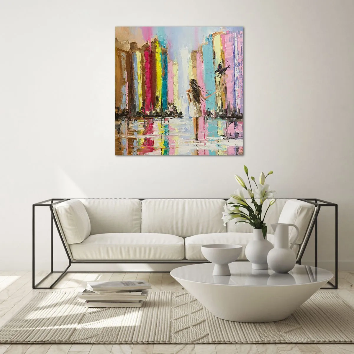 Glass picture - Follow Me - 50x50 cm