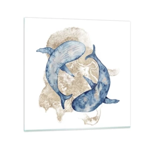 Glass picture - Frendship or Love? - 70x70 cm