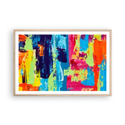 Poster in light oak frame - Life Is Beautiful! - 91x61 cm