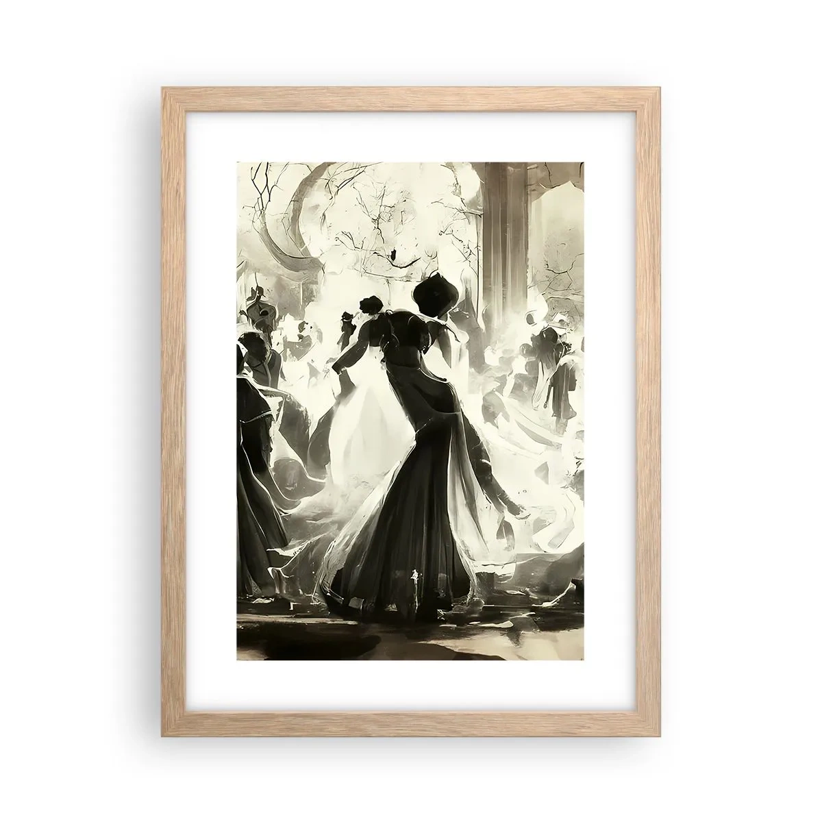 Poster in light oak frame - Big Masquerade - 30x40 cm