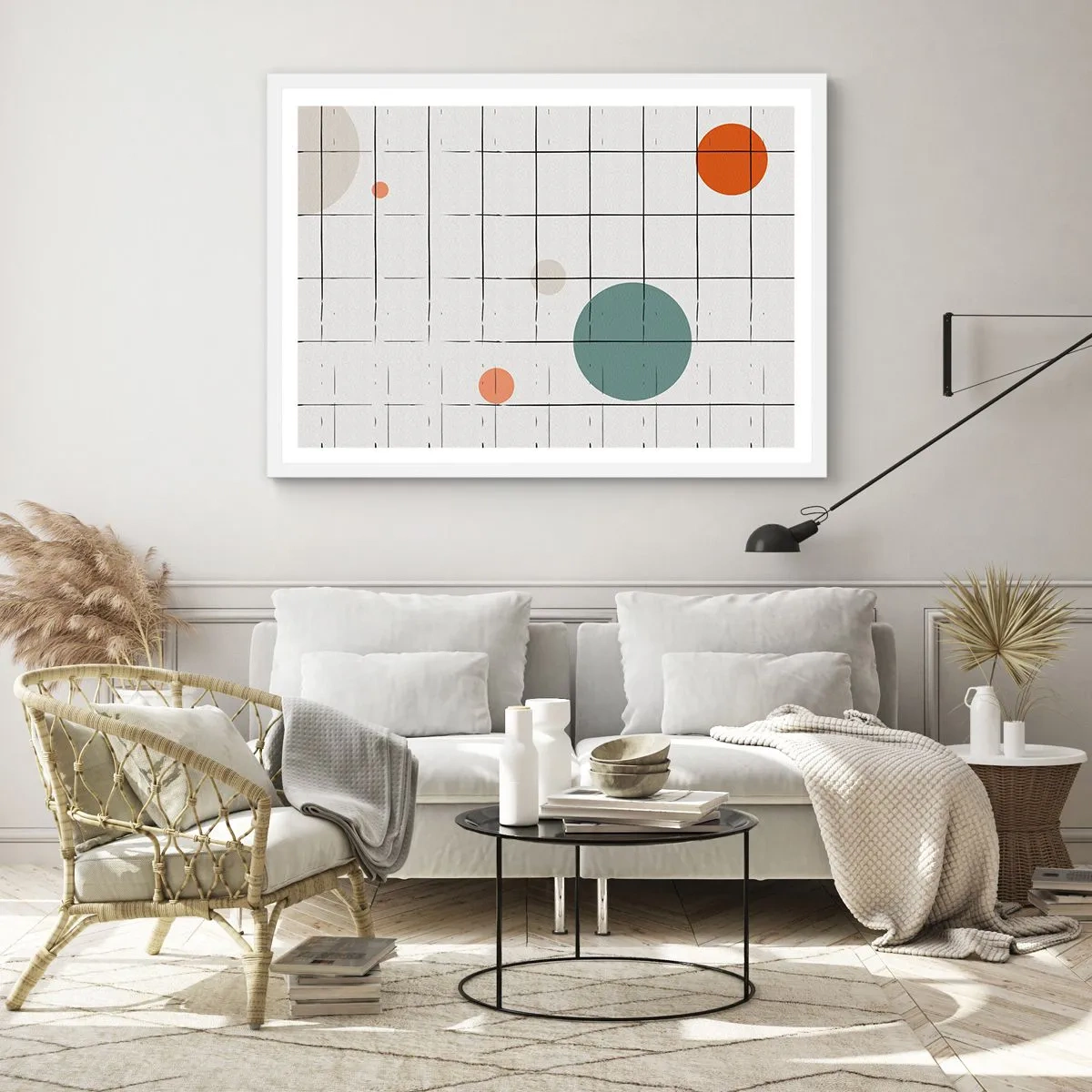 Poster in white frmae - Imprisoned. Us or Them? - 100x70 cm