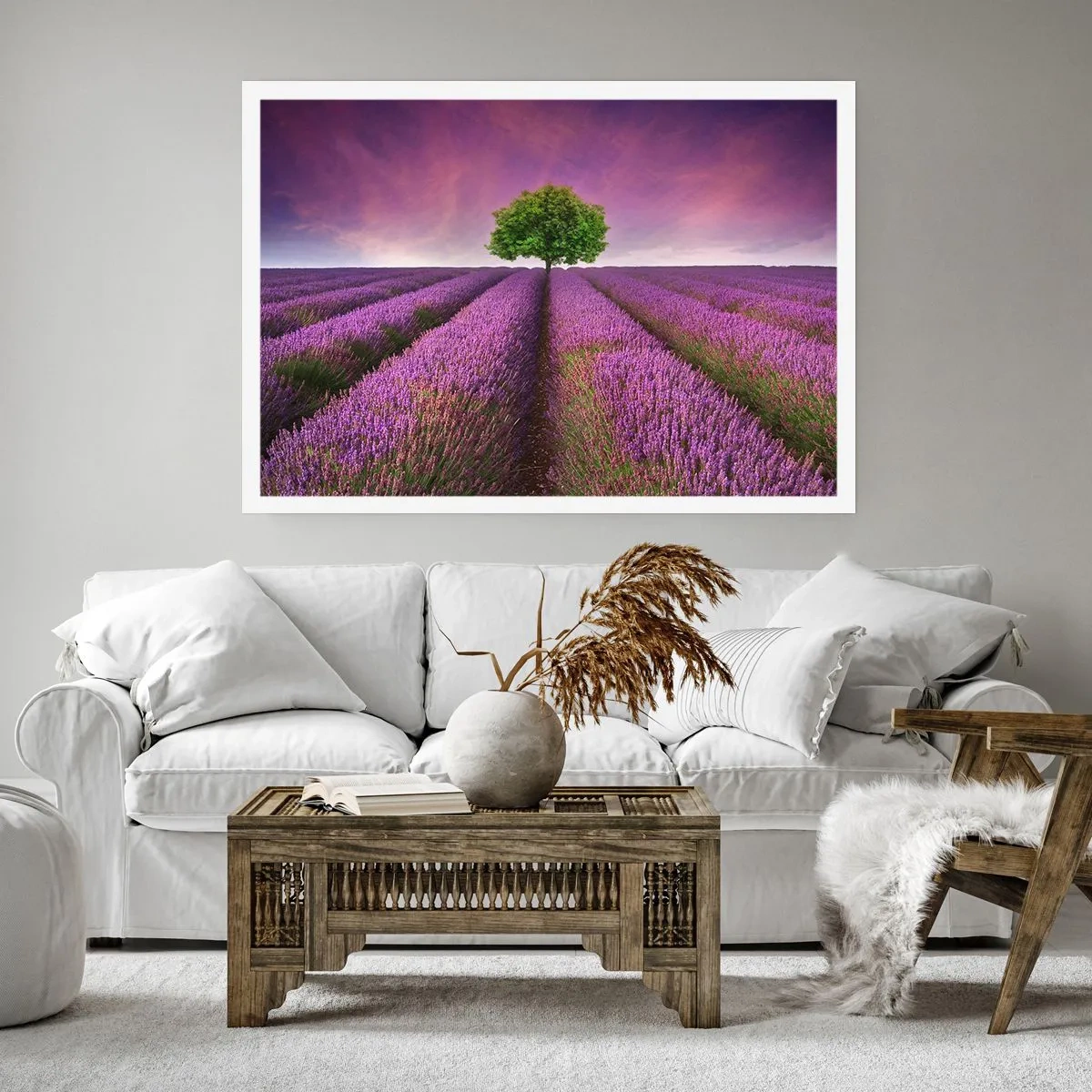 Poster - In the Fields of Lavender - 50x40 cm