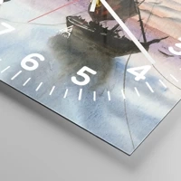 Clock face with numbers