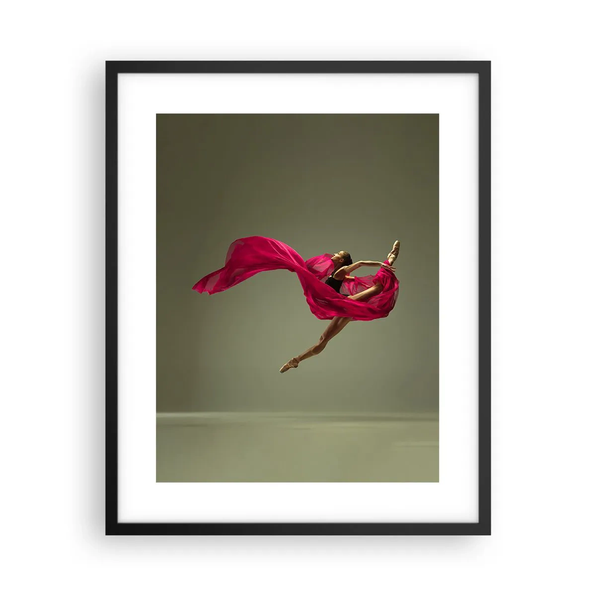 Poster in black frame - Dancing Flame - 40x50 cm