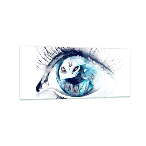 Glass picture - Eye to Eye with Wilderness - 120x50 cm
