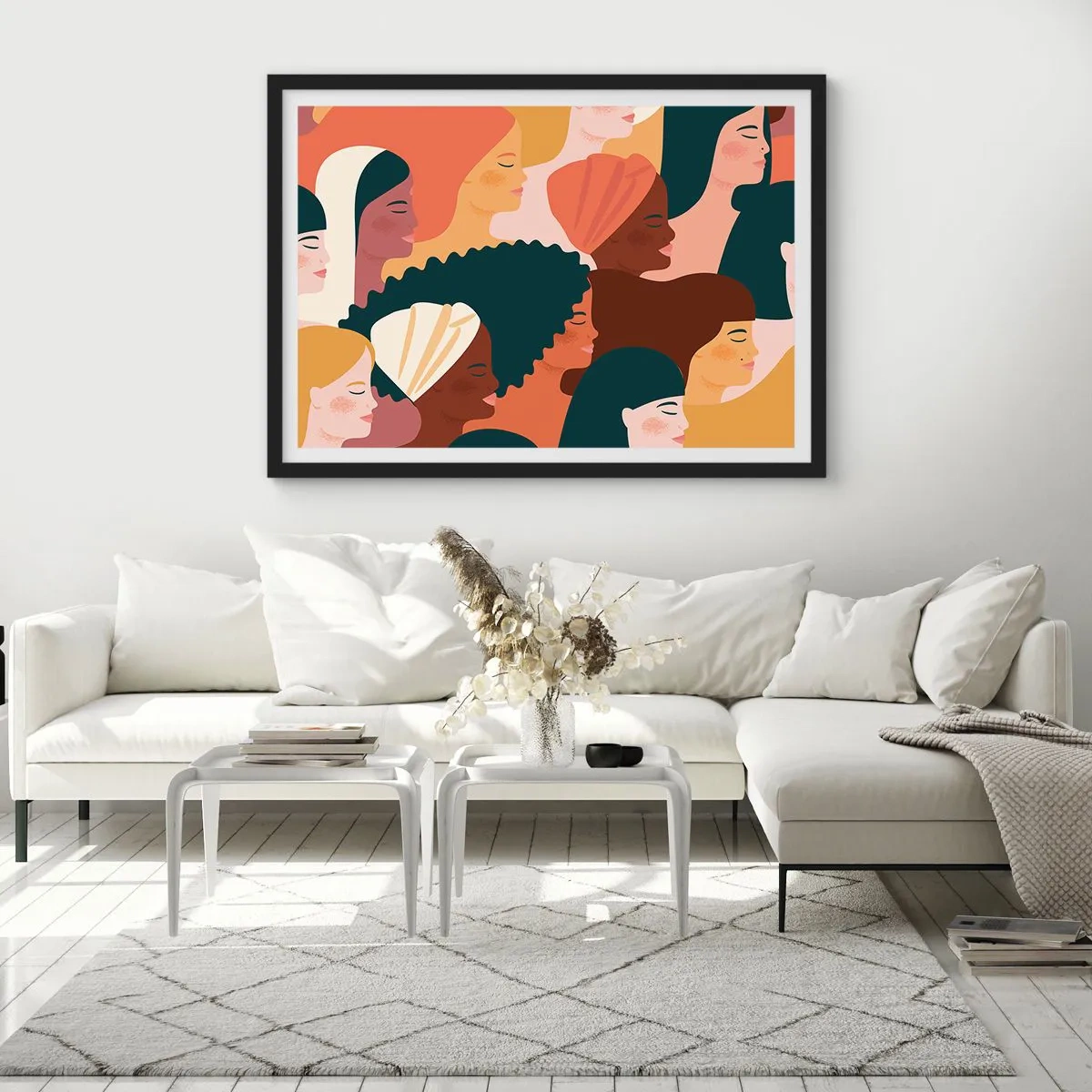 Poster in black frame - Pure Womanhood - 91x61 cm