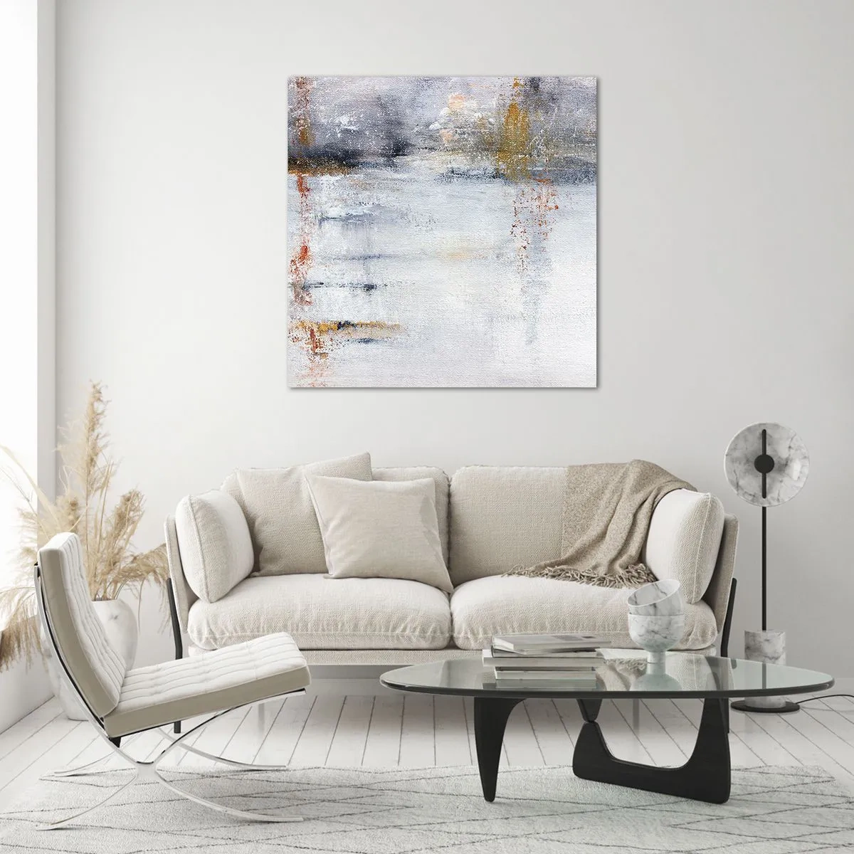 Glass picture - Behind a Curtain of Air - 70x70 cm