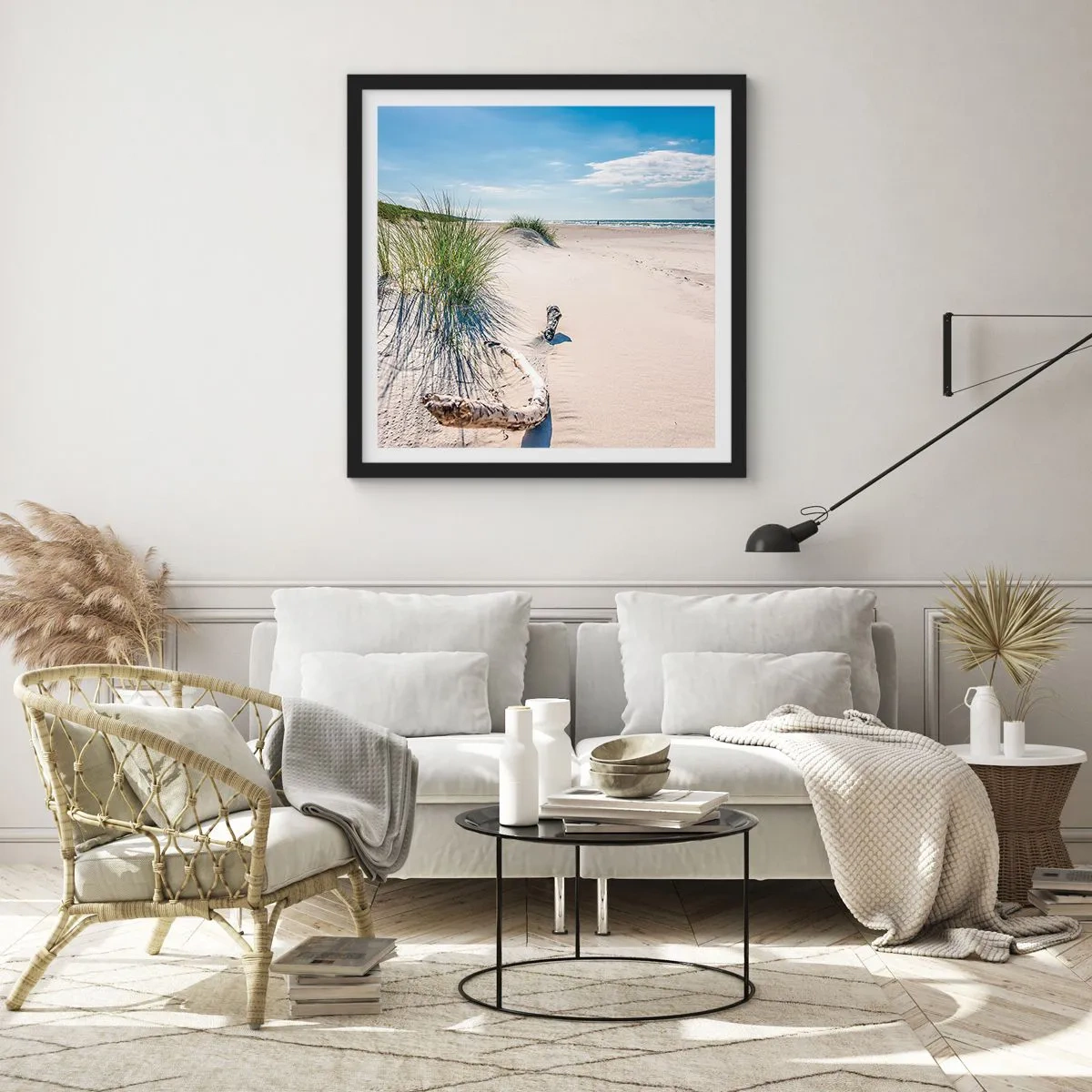 Poster in black frame - The Most Beautiful? Baltic One - 30x30 cm