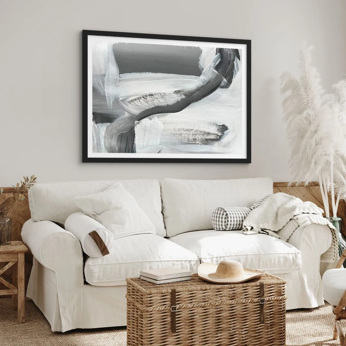 Poster in black frame - With a Decisive Move - 50x40 cm