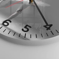 Clock face with numbers