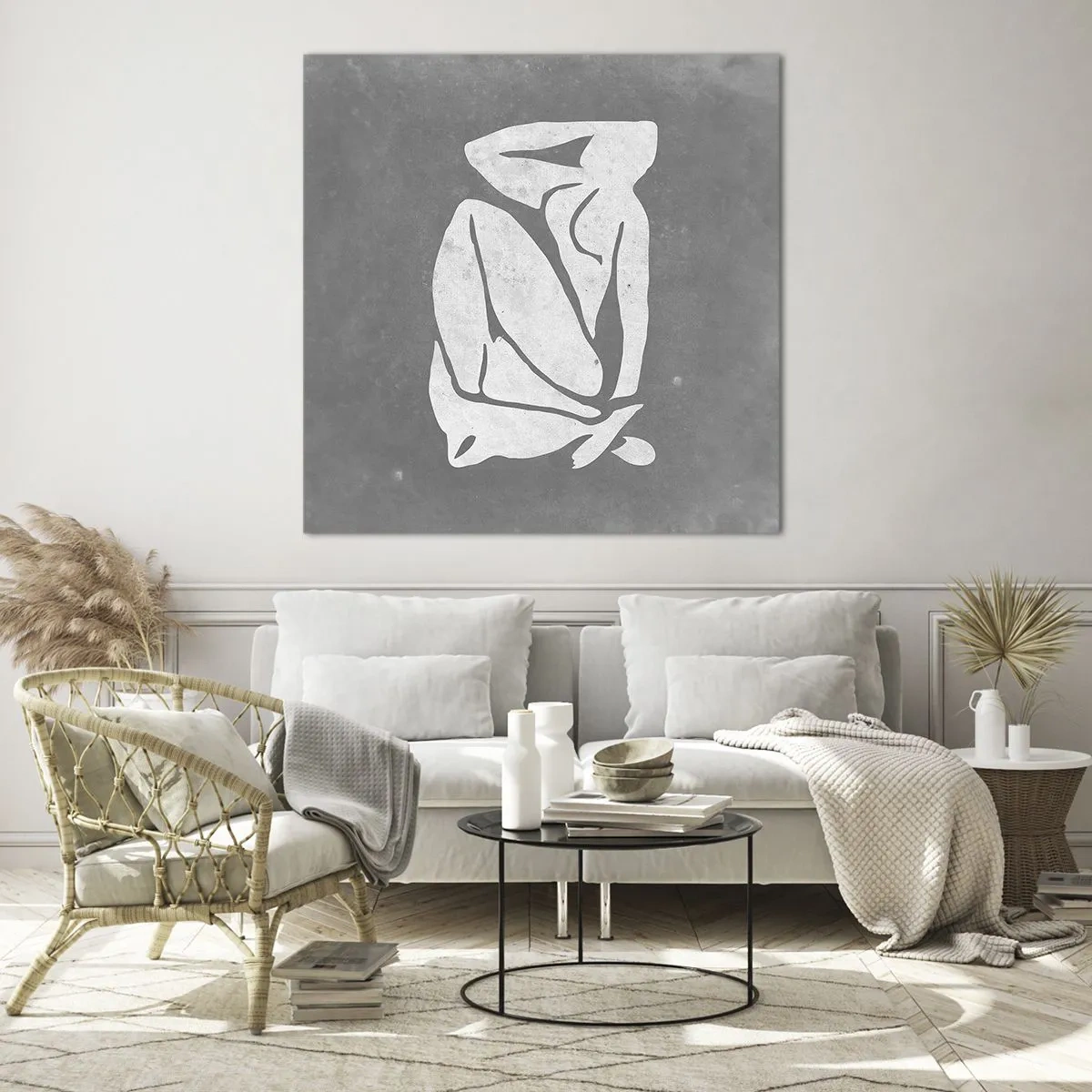 Glass picture - Lost in Thoughts - 50x50 cm