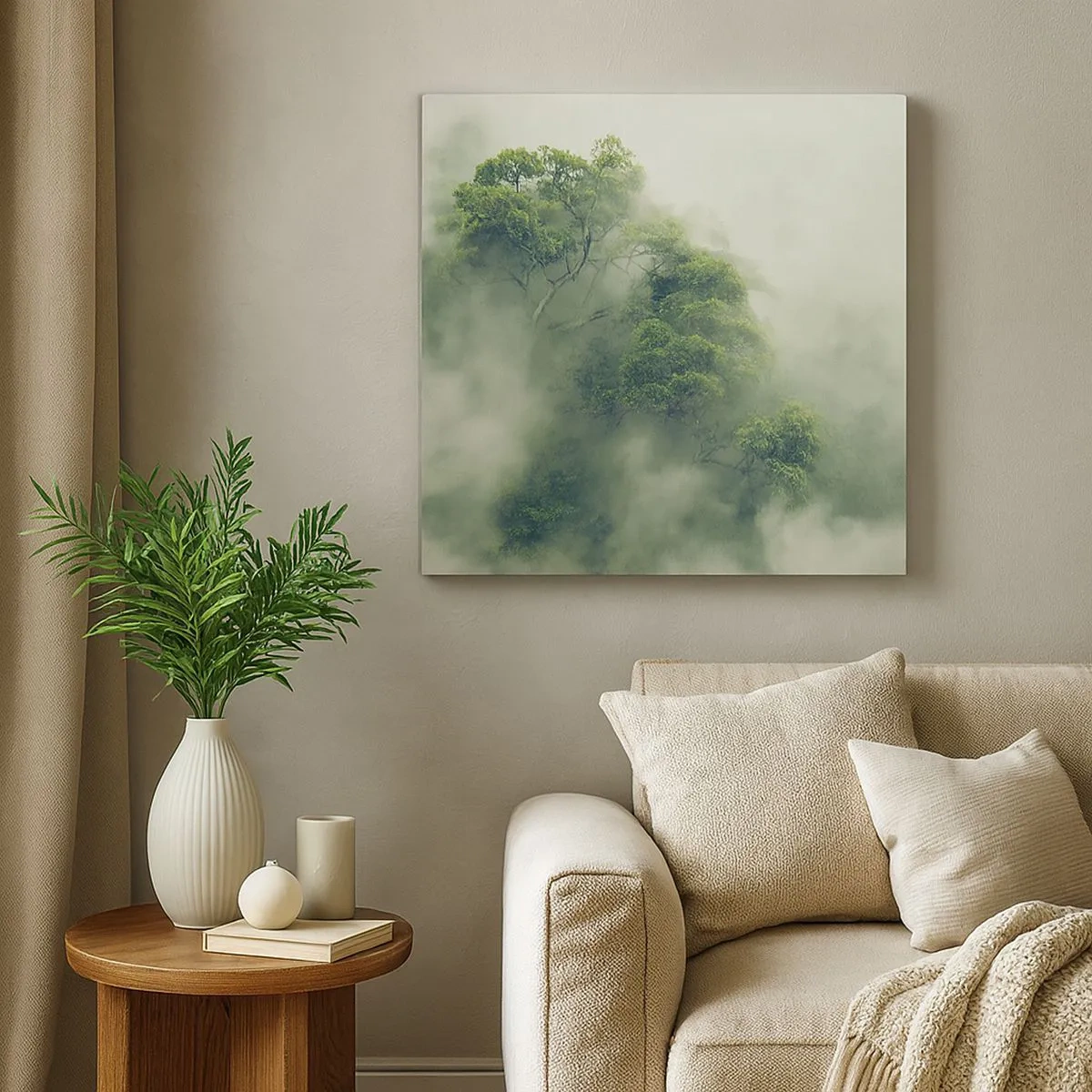 Canvas picture - Wrapped In Fog - 30x30 cm