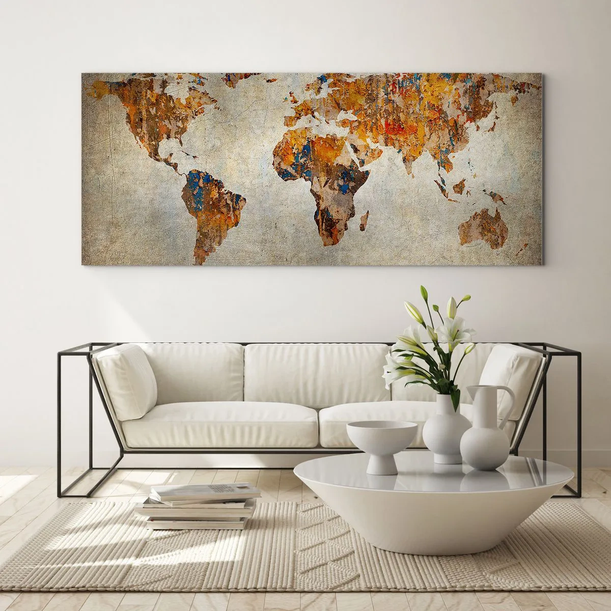 Glass picture - Really Big World - 90x30 cm