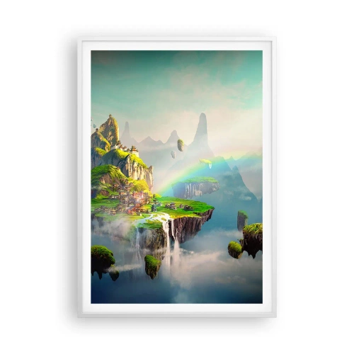 Poster in white frmae - Internal Heaven - Happy Islands - 70x100 cm