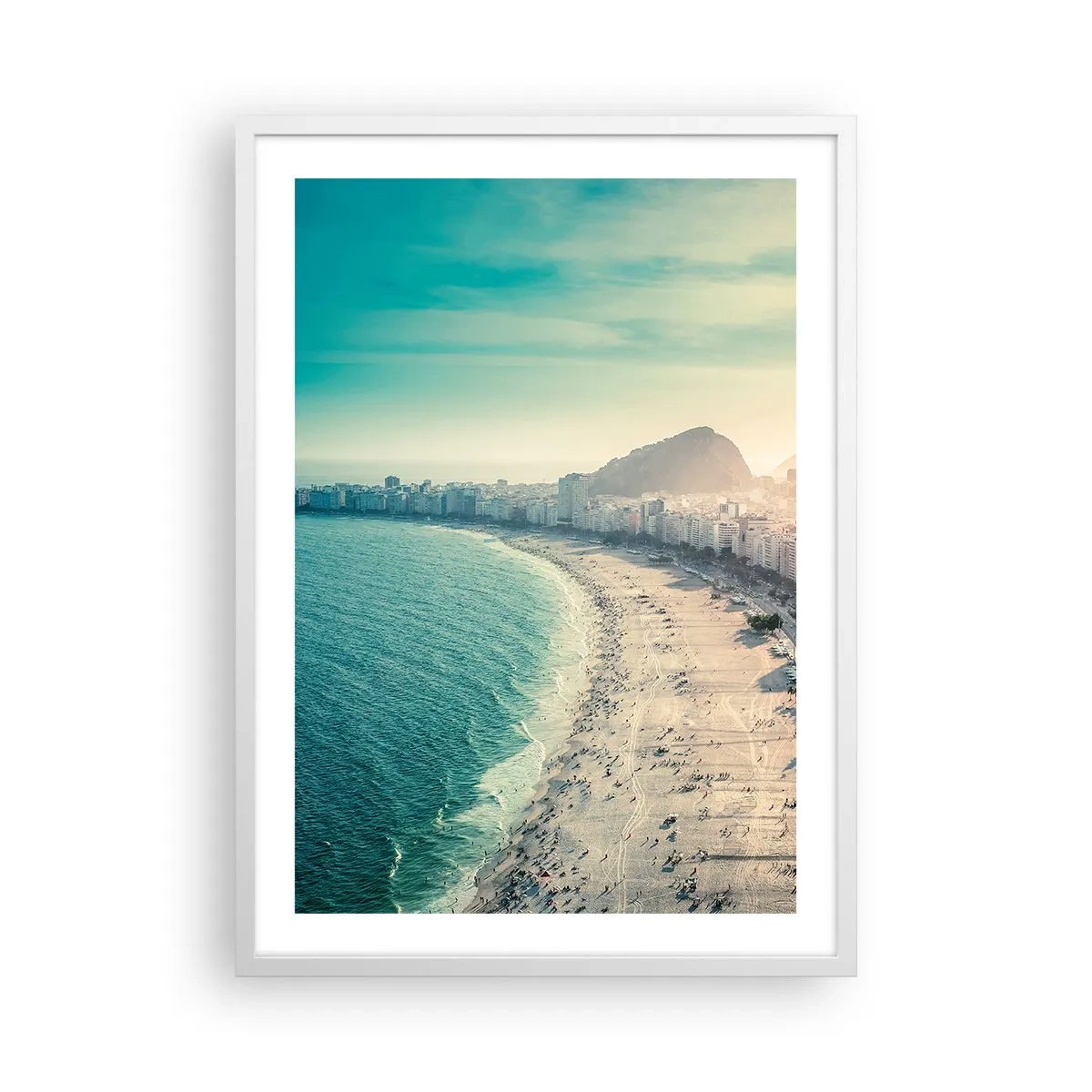 Poster in white frmae - Eternal Holiday in Rio - 50x70 cm