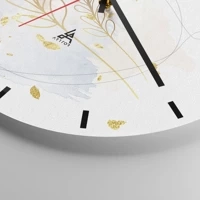 Clock face with lines