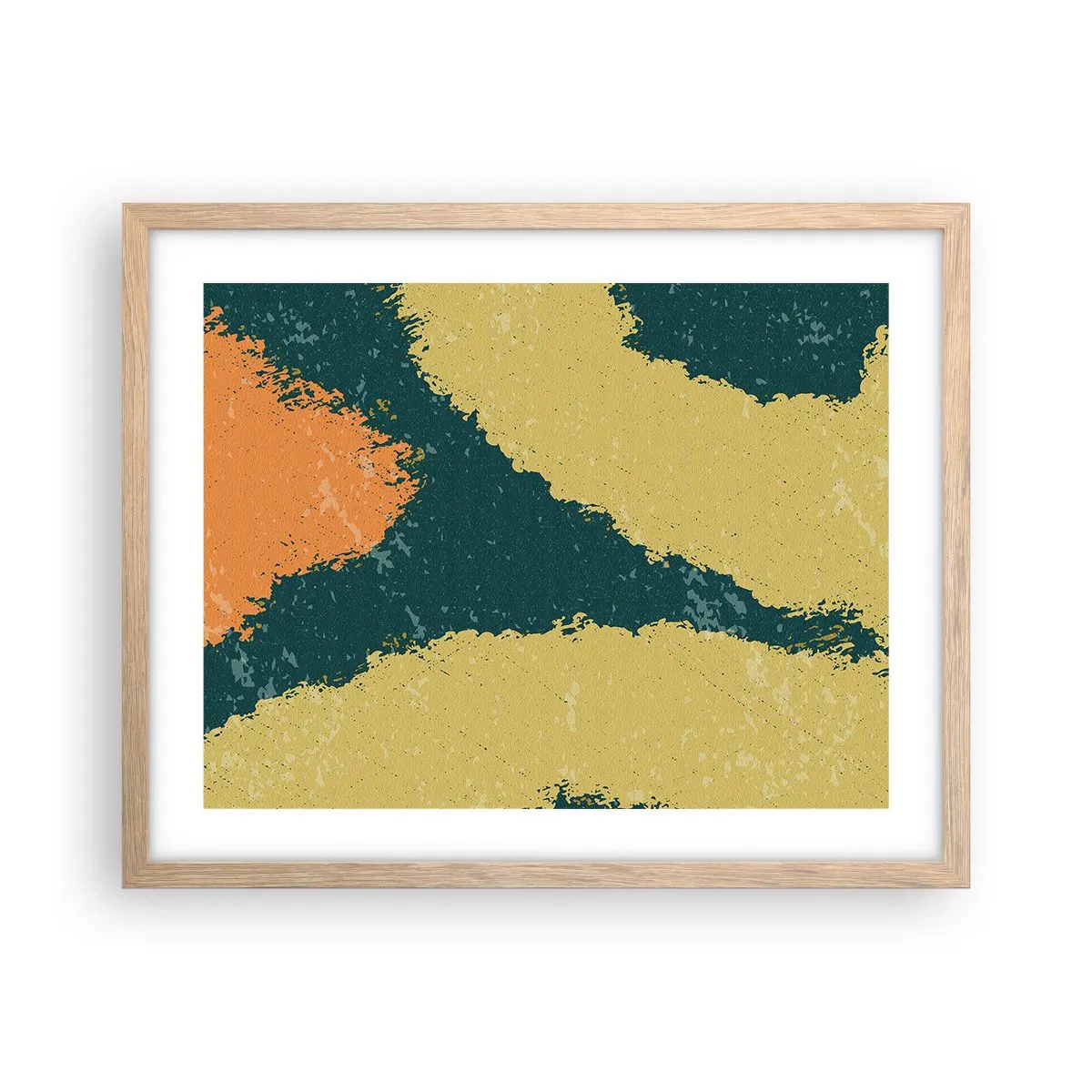 Poster in light oak frame - Abstract - Slow Motion - 50x40 cm