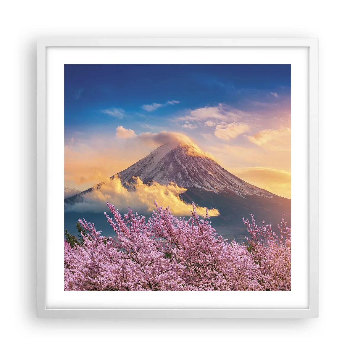 Poster in white frmae - Japanese Sanctity - 50x50 cm