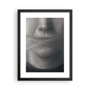 Poster in black frame - Not a Word - 30x40 cm