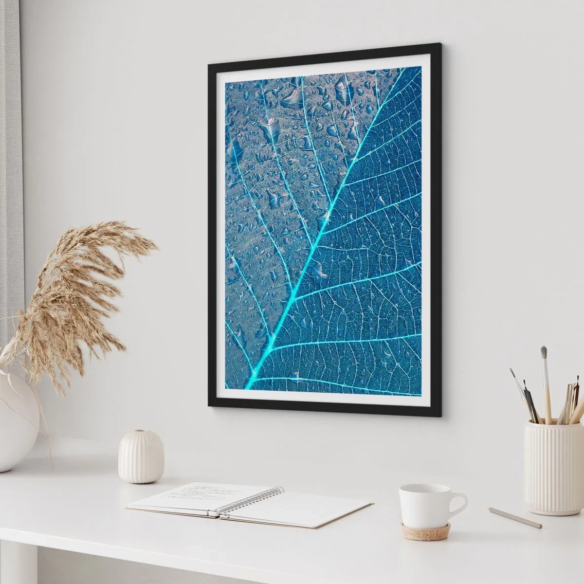Poster in black frame - Life in the Blue - 40x50 cm