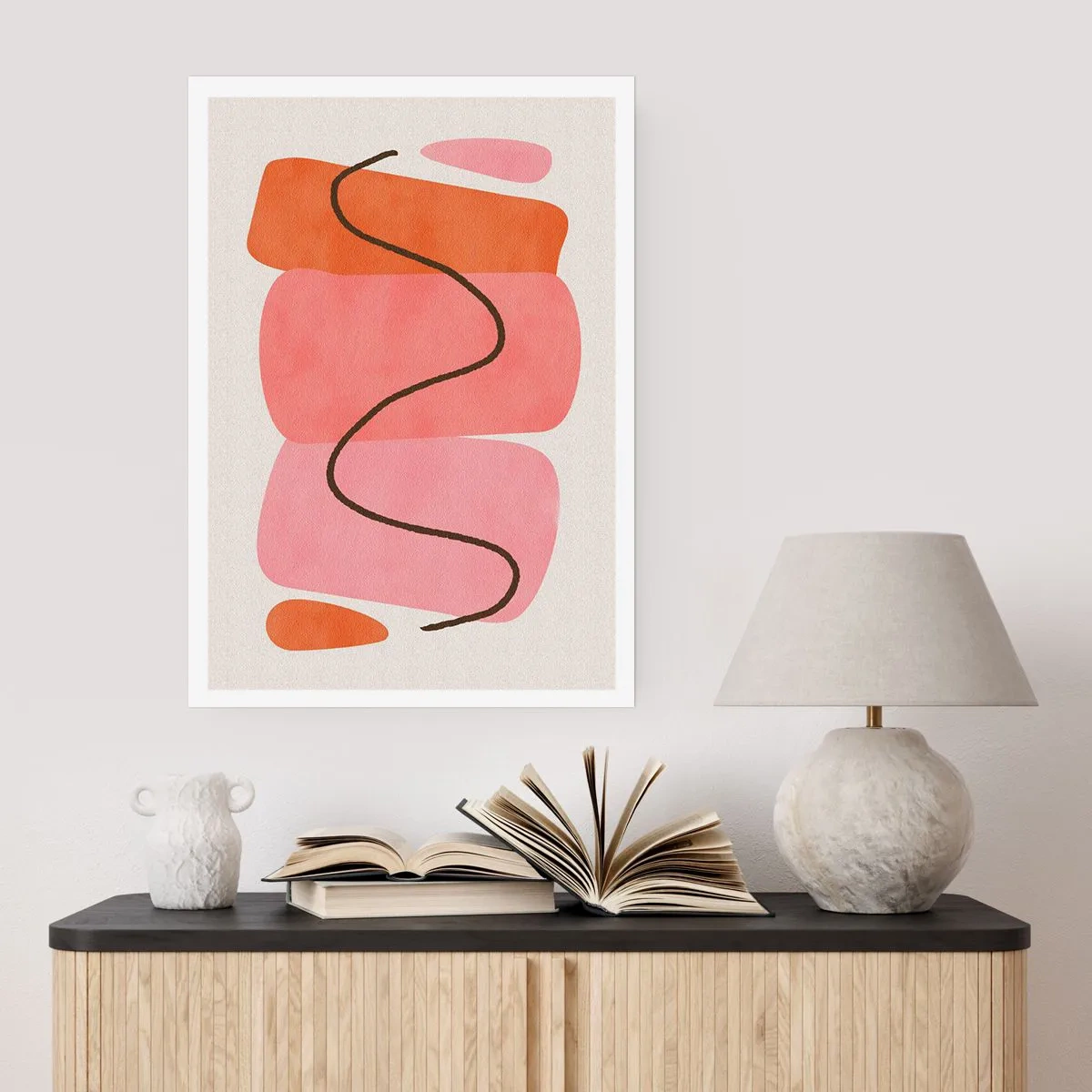 Poster - Gentle Movement of forms - 30x40 cm