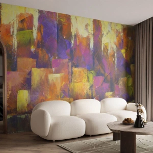 Photo Wallpaper Standard Eco - Metropolitan Composition - Abstraction, Piece, Modern Art - 500x350 cm