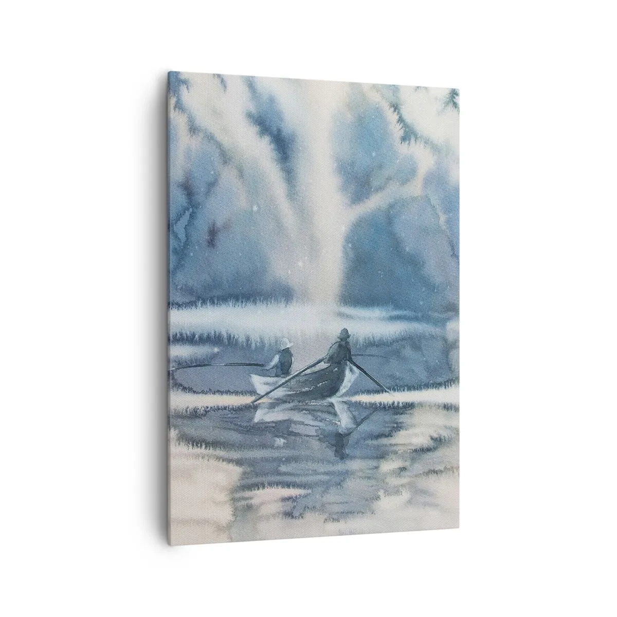 Canvas picture - Fishermen in Their Paradise - 70x100 cm