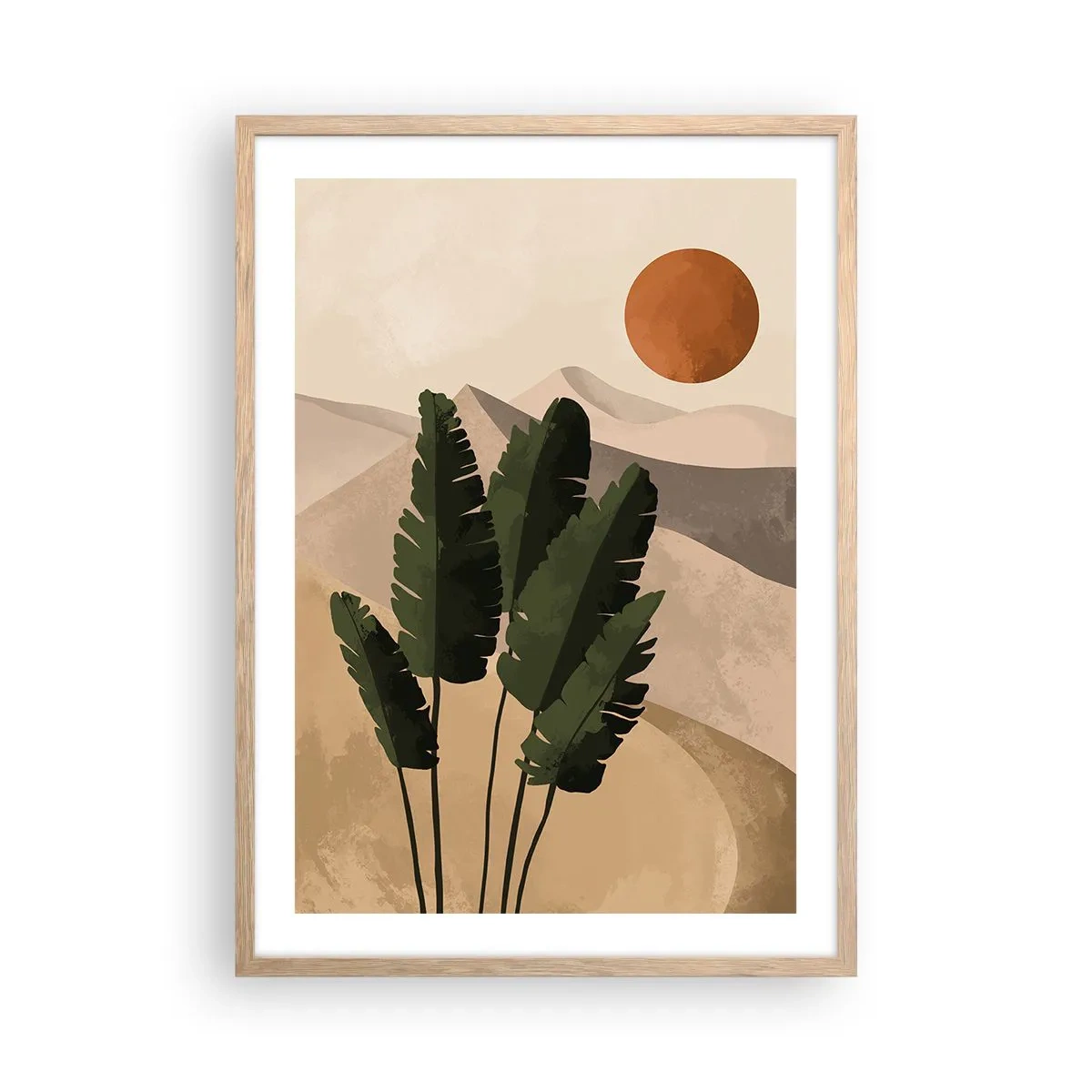 Poster in light oak frame - Triumph of Life - 50x70 cm