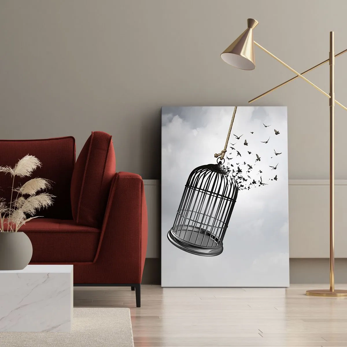 Canvas picture - Faith…Hope…Freedom! - 50x70 cm