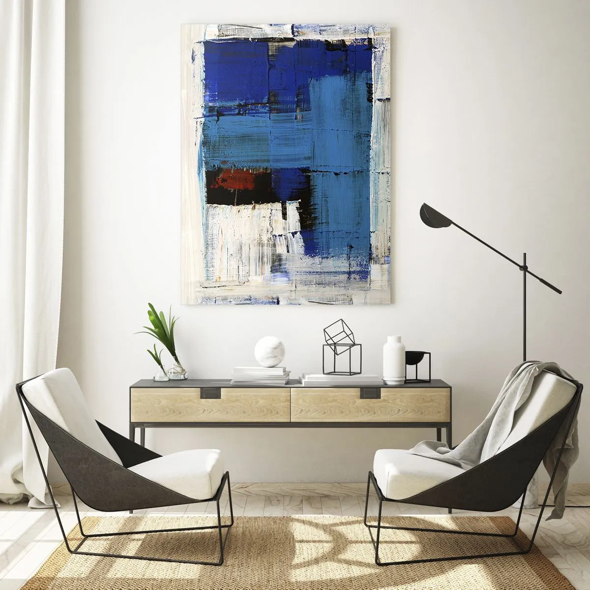 Glass picture - The Secret of Blue - 80x120 cm
