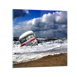 Glass picture - Why Are You Surprised? - 50x50 cm